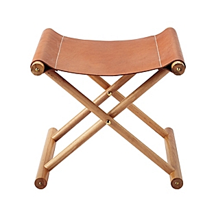 Serena & Lily Cooper Leather Stool