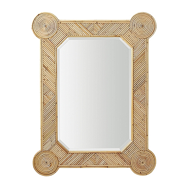 Serena & Lily Palm Beach Rattan Mirror