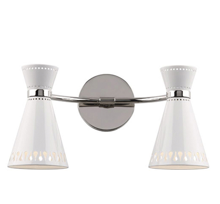 Havana-Double-Sconce-White