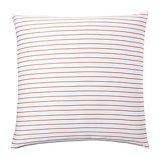 Percy Stripe Euro Sham in Coral on Serena & Lily