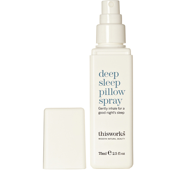 deep-sleep-pillow-spray This Works' Deep Sleep pillow spray is formulated with a soothing blend of Lavender, Vetivert & Wild Camomile to calm the mind before a restorative slumber — More Hostess Gift Ideas on @SavvyHome