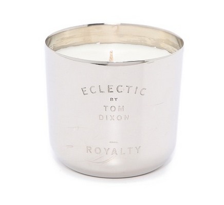 This Tom Dixon Eclectic scented candle captures the essence of tea time: a pot of Earl Grey, scones, strawberry jam & a ride home in tatty leather seats — more gifts for her on @SavvyHome