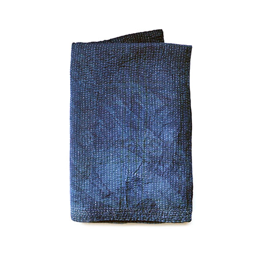 Indigo Kantha Quilt • via @SavvyHome