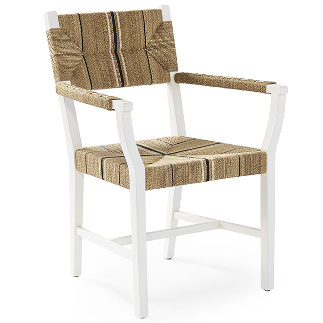 Serena & Lily Carson Armchair in White • Savvy Home Shop