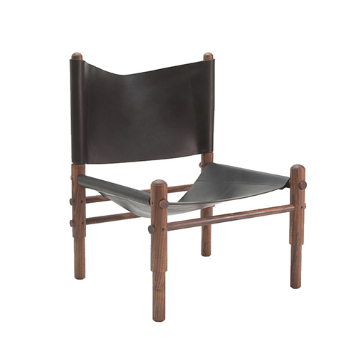 Leather Walnut Sling Chair on @SavvyHome