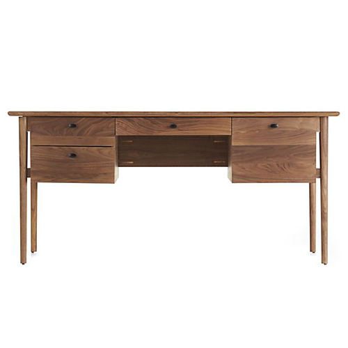 Crate & Barrel Kendall Walnut Desk • on @SavvyHome