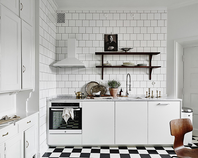 Inside a Monochrome Scandinavian Apartment