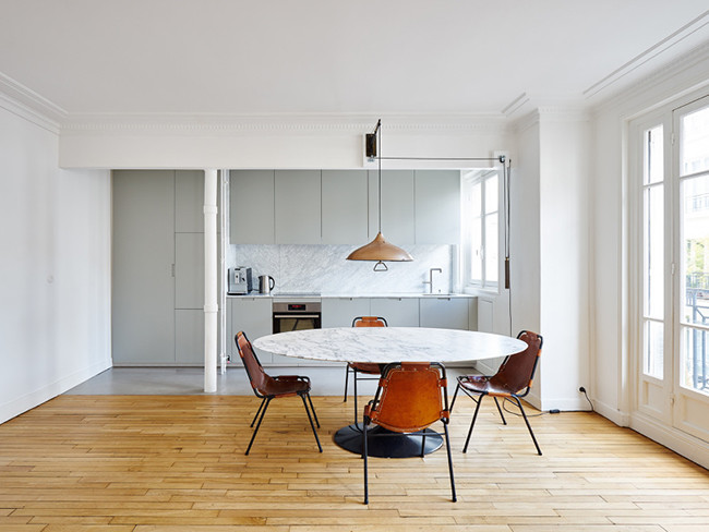 Minimal Paris Apartment by Paris Architecture