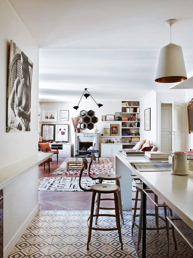 Inside a Chic Layered 19th Century Parisian Home ± on @SavvyHome