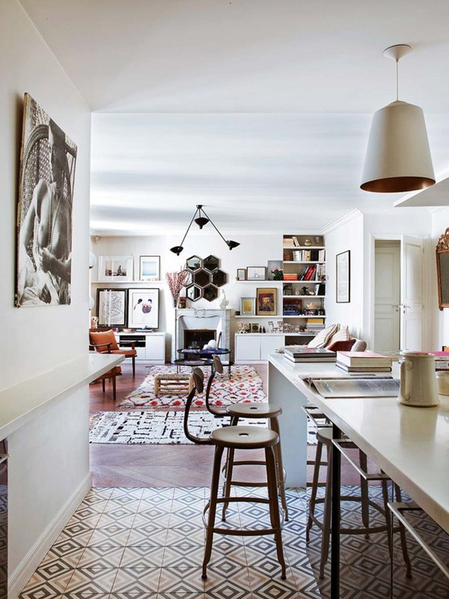 Inside a Chic Layered 19th Century Parisian Home ± on @SavvyHome